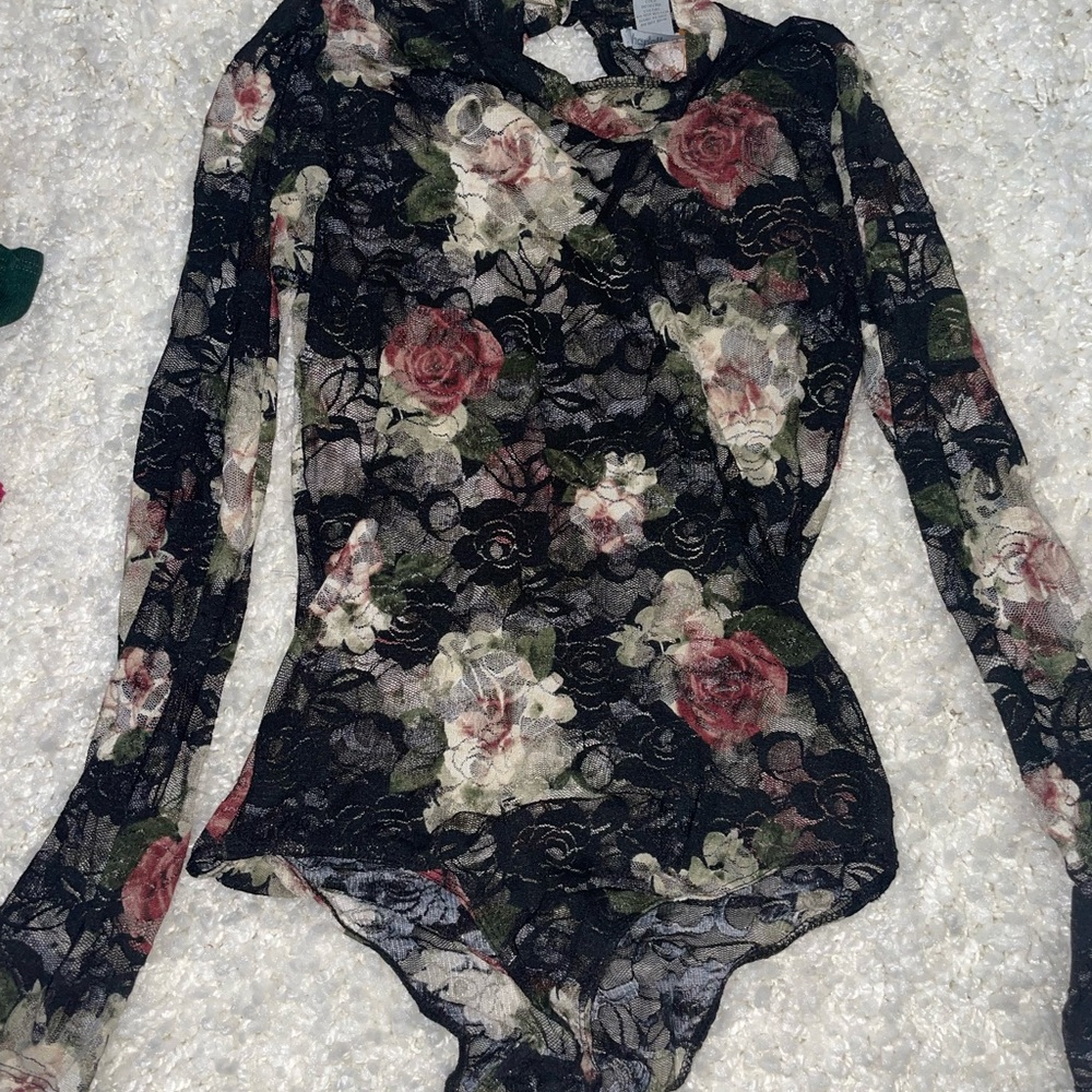 Womens lace bodysuit
